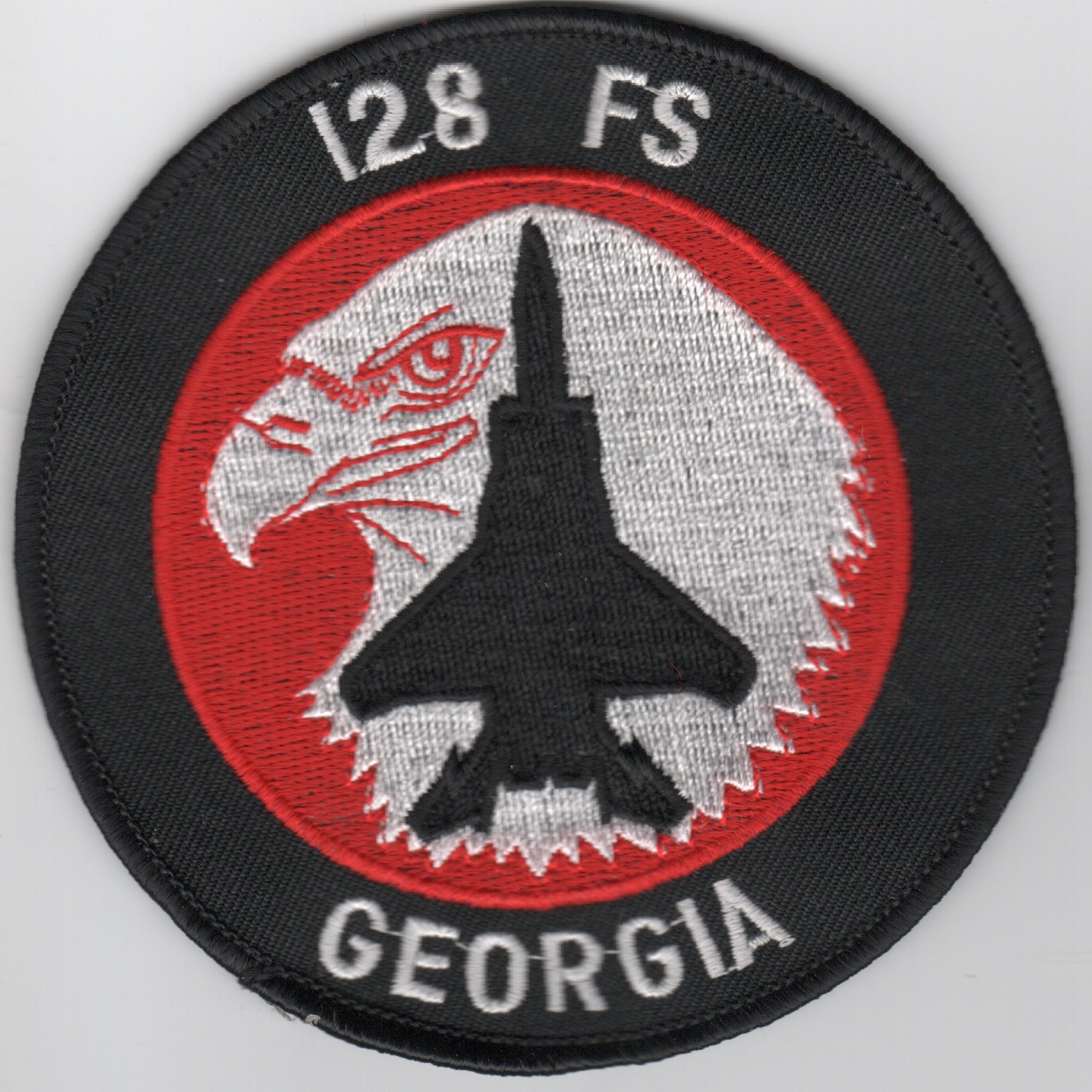 128FS F-15C Patch (Red/White/Original)