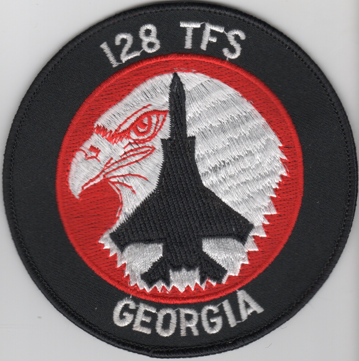 128TFS F-15C Patch (Red/White/Original)