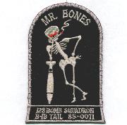128th BS Nose Art (Mr. Bones)