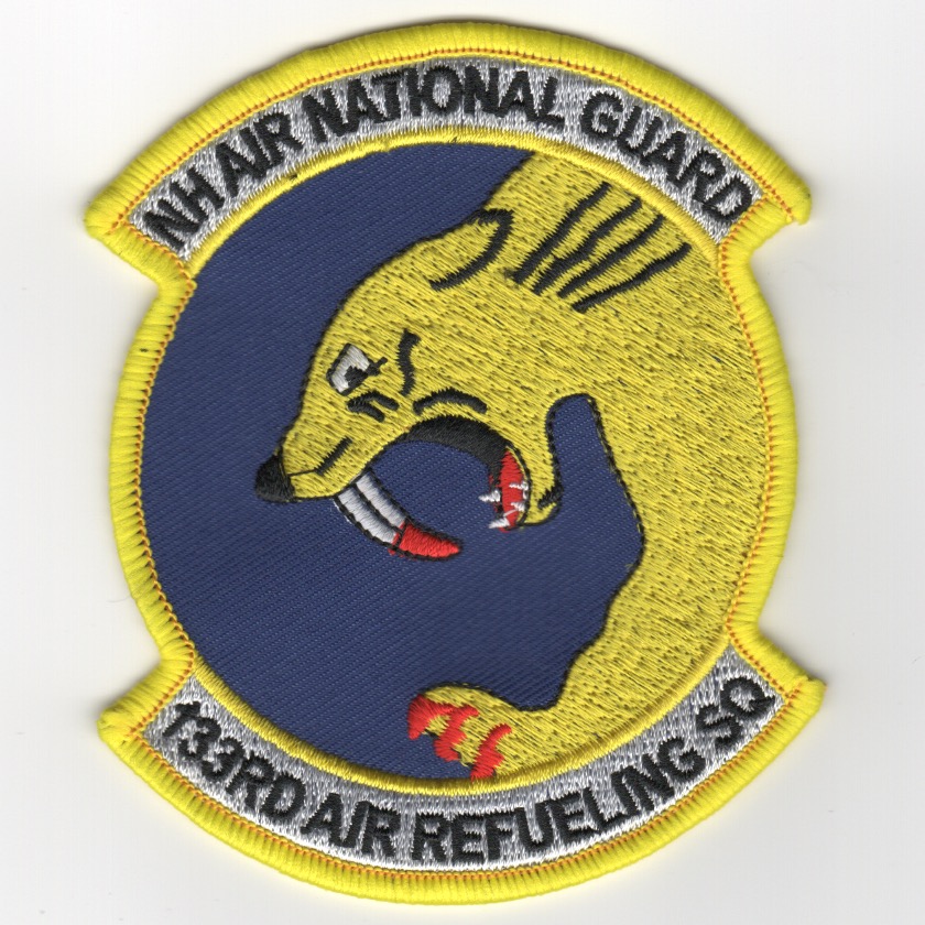 133rd ARS/NH ANG Patch (Yellow)
