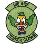 136th ARS Tanker Clown Patch