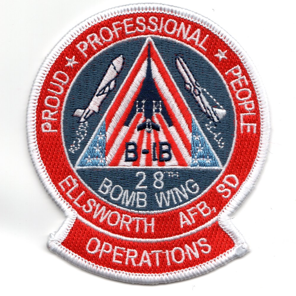 28 Bomb Wing Patch (Red/1-Tab)