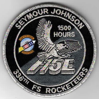 336FS F-15E 1500 Hours 'Tinsel' Patch (Black)