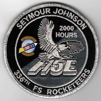 336FS F-15E 2000 Hours 'Tinsel' Patch (Black)
