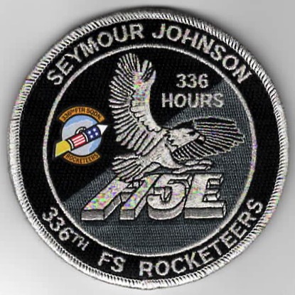 336FS F-15E 336 Hours 'Tinsel' Patch (Black)