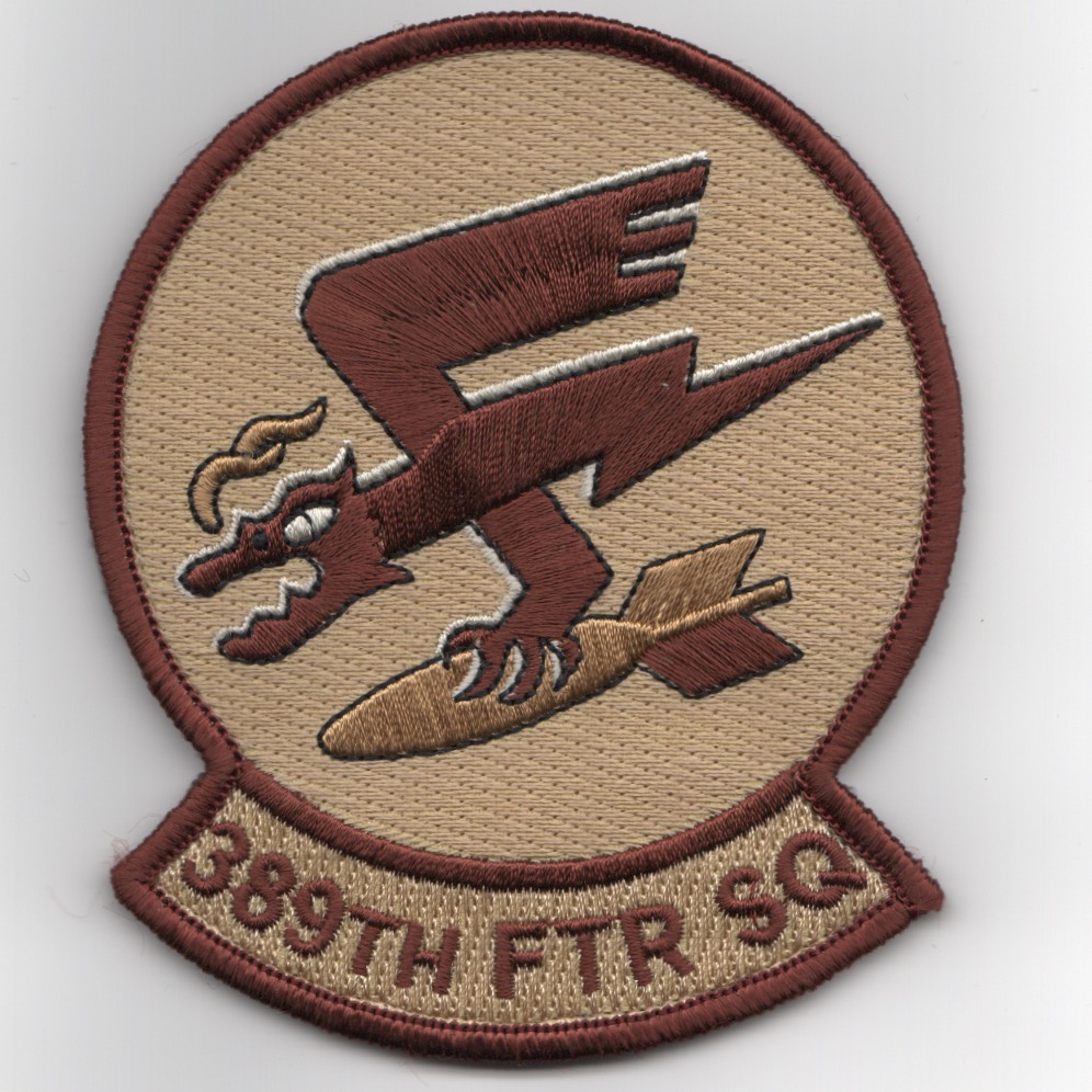 389FS Squadron Patch (Des/3.5-in)