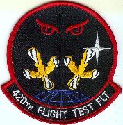 420th Flight Test Flight (White Letters)