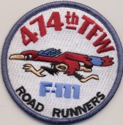 474 TFW 'Roadrunners' Patch