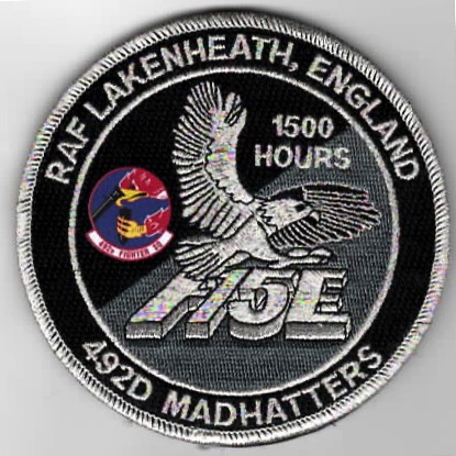 492FS F-15E 1500 Hours 'Tinsel' Patch (Black)