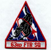 63rd Fighter Squadron Patch (Tri)