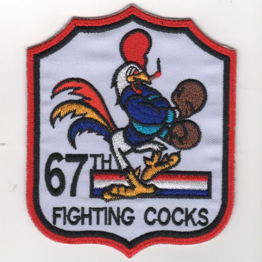 67FS 'Fighting Cocks' Shield (White/K)