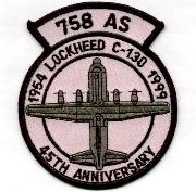 758th ALS 45th Anniversary Patch
