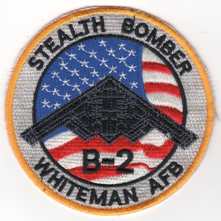 B-2 'Stealth-on-Flag' Patch (Round)