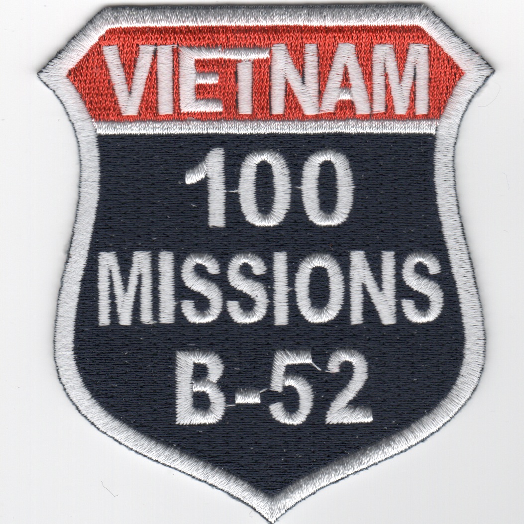 B-52 '100 Missions' Vietnam (No Velcro)