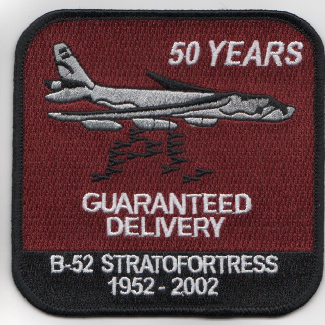 B-52 '50-YEARS' Patch (Red)