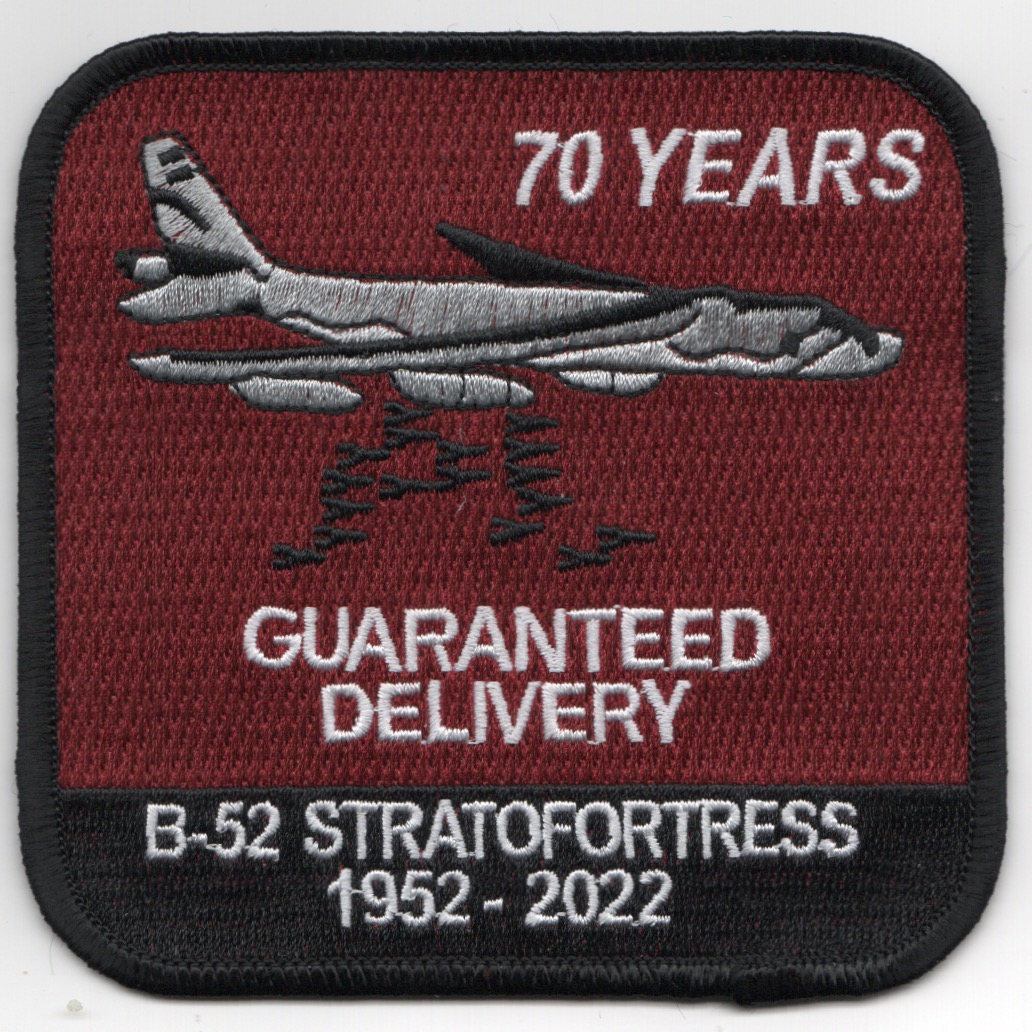 B-52 '70-YEARS' Patch (Red)