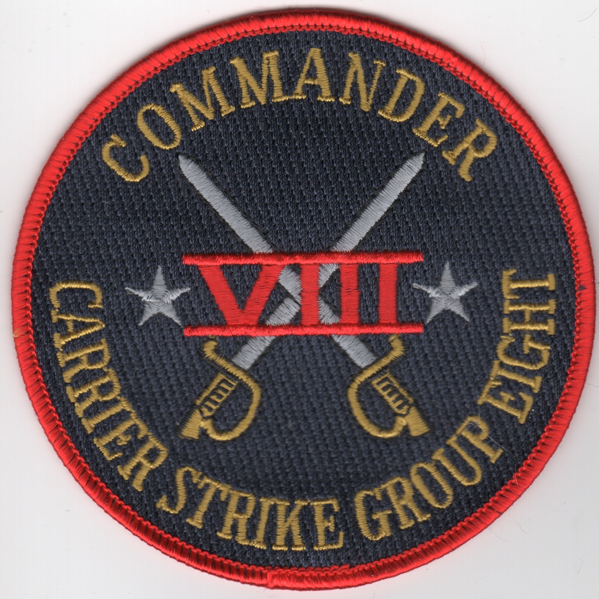 CDR, Carrier Strike Group-8 Patch (Red/Blk)