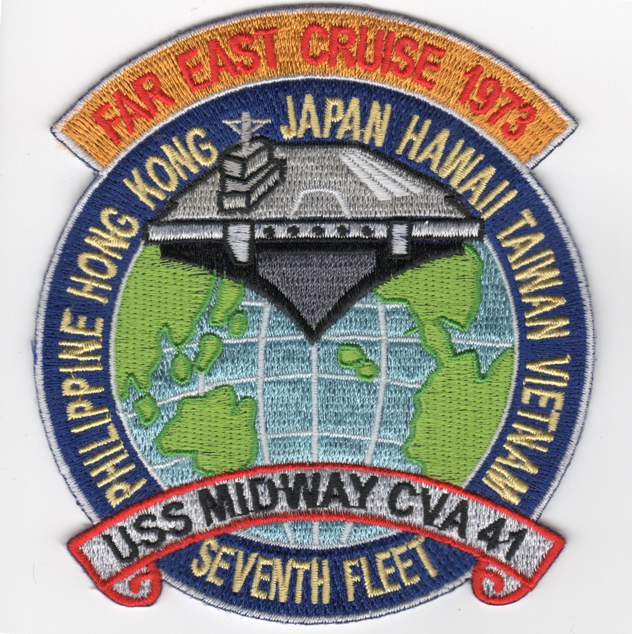 CVA-41 1973 'Far East Cruise' Patch (Repro)
