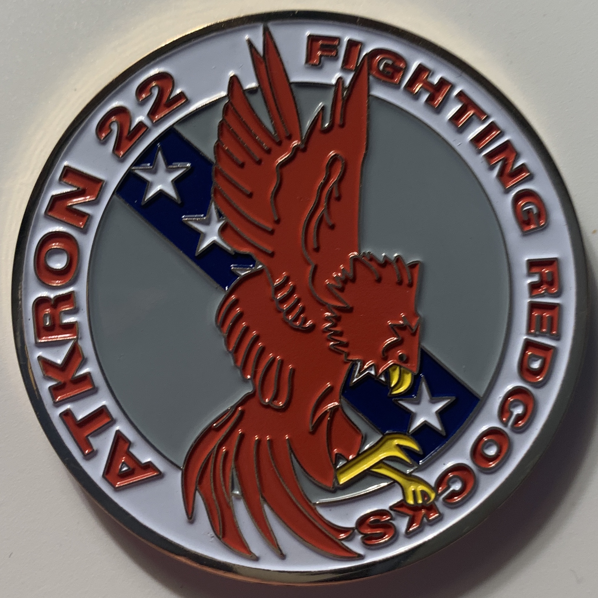 A-7E / VA-22 'FIGHTING REDCOCKS' Coin (Front)