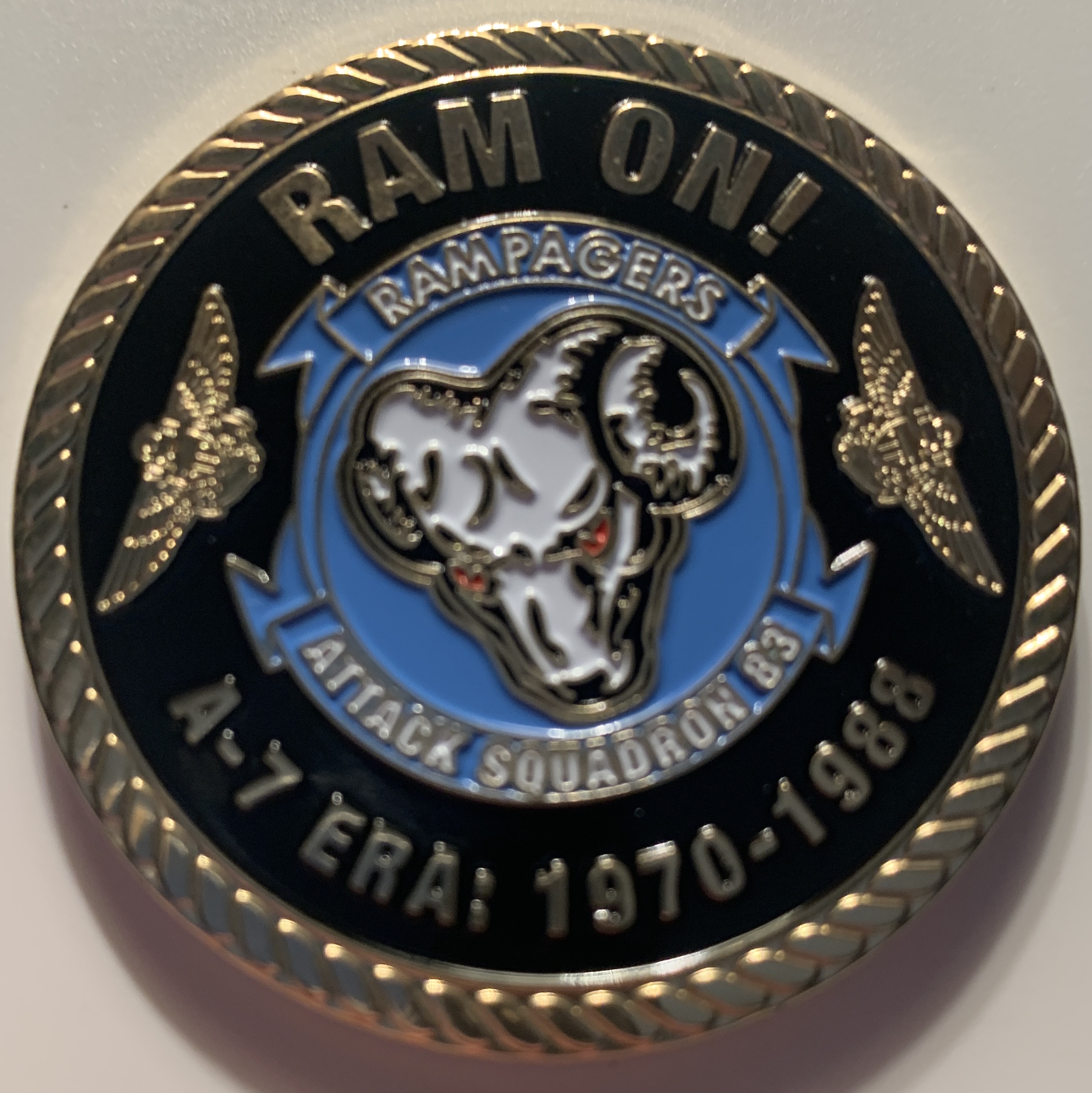 A-7E / VA-83 'RAMPAGERS' Coin (Front)
