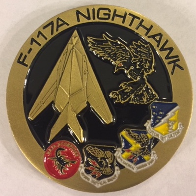 F-117A 25th Anniv 'Challenge' Coin (Front)