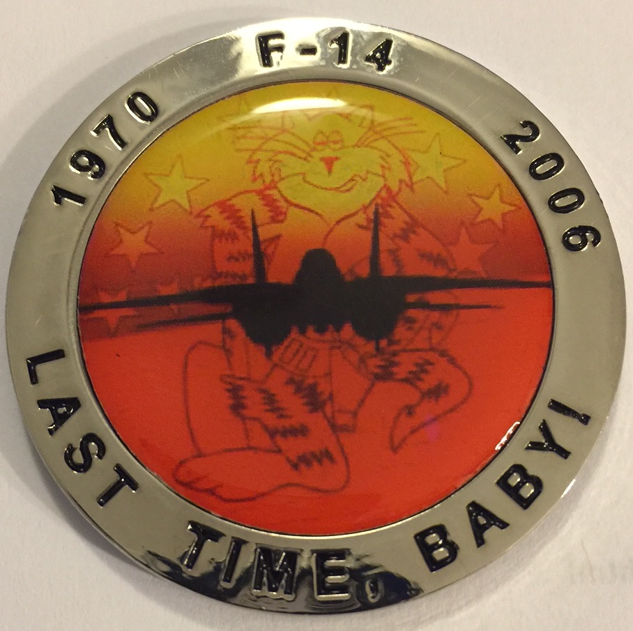 F-14 Tomcat Association 'Last Time, Baby' Coin (Back)