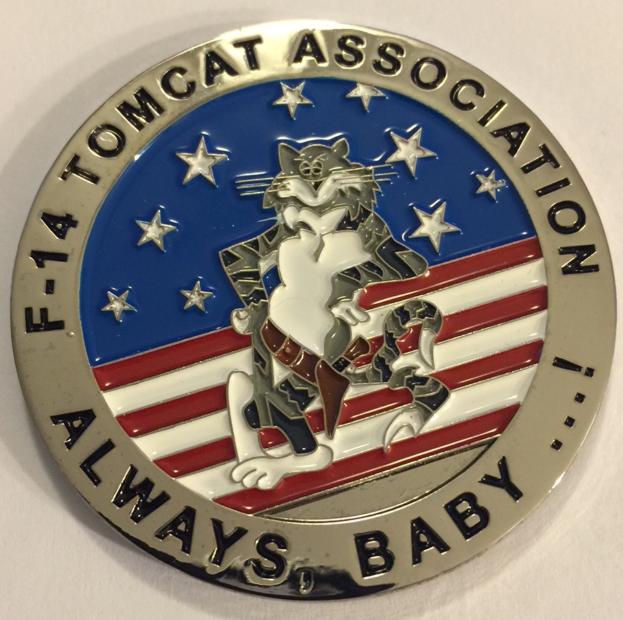 F-14 Tomcat Association 'Last Time, Baby' Coin (Front)