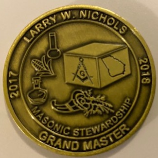 GLofGA GM2018 Nichols Coin (Brass-Frt)