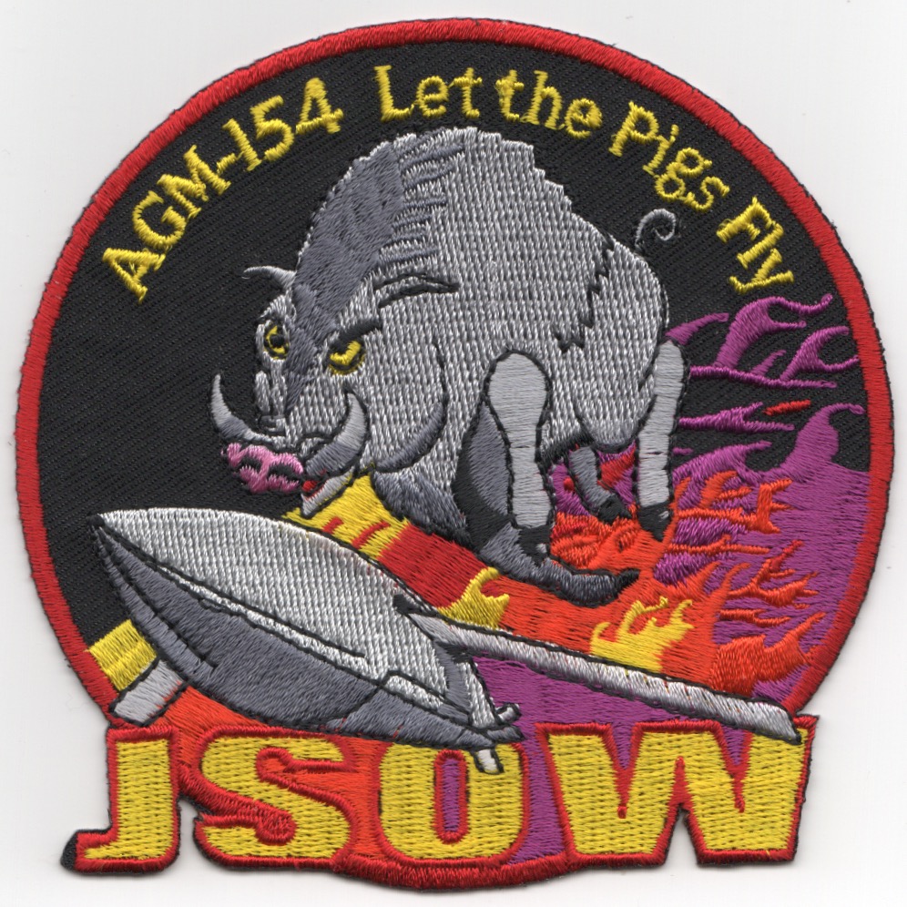 AGM-154 'JSOW-PIGS FLY' Patch (Black)