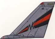 VF-154 F-14 Tomcat Tail Fin (Red/Black Stripes)