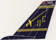 VF-32 F-14 Tomcat Tail Fin (Dk Blue/No Text)