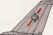 VF-41 F-14 Tomcat Tail Fin (ALL GRAY)