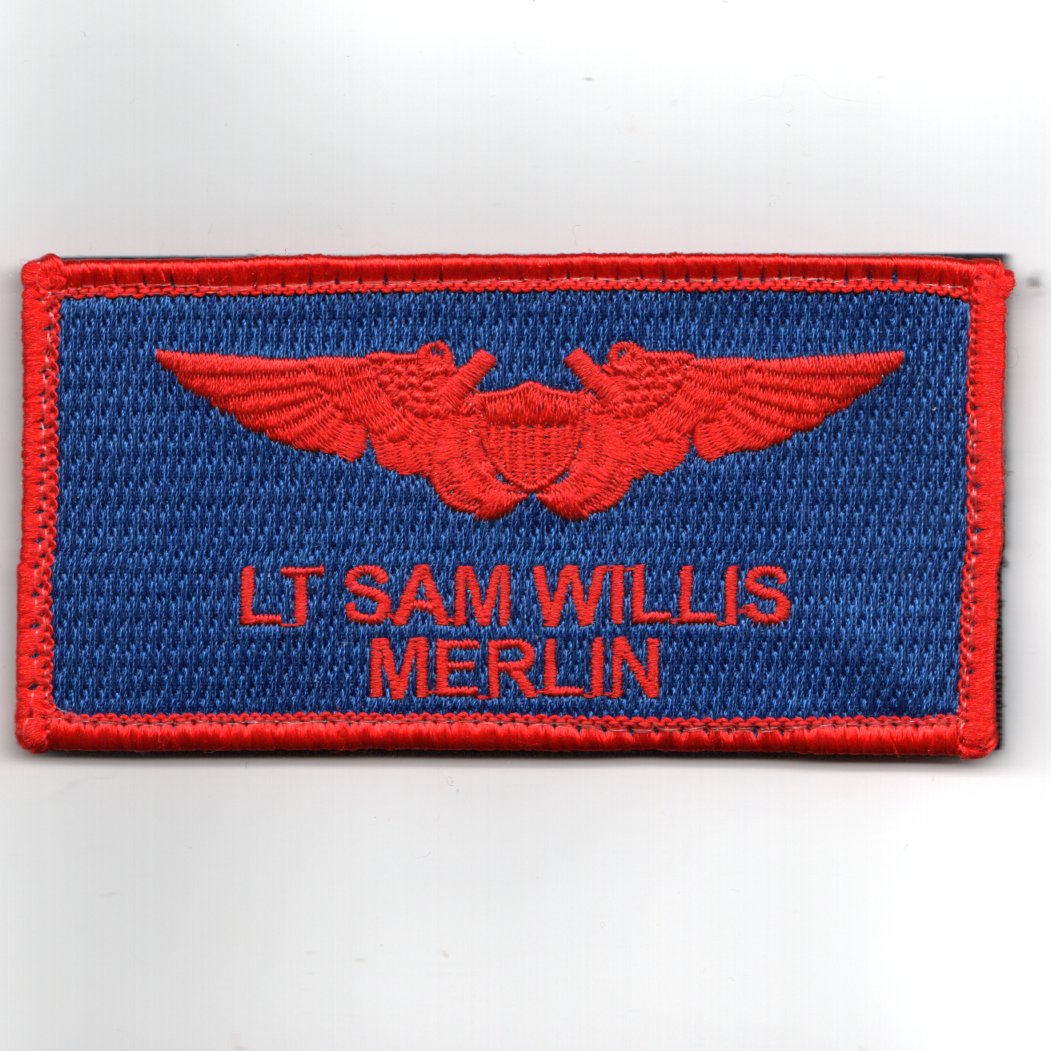 TOPGUN: LT Sam 'MERLIN' Willis Nametag
