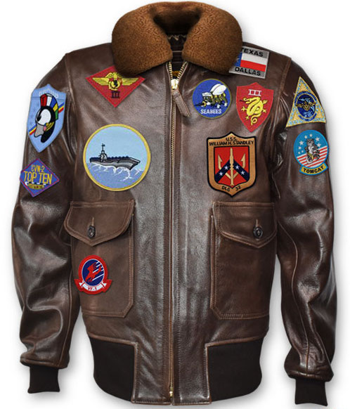 TOPGUN (1986): 'SIGNATURE SERIES' Leather Jacket (w/Patches)