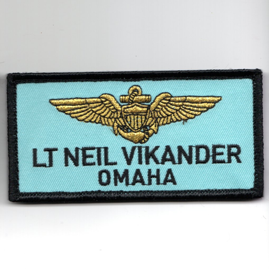TG:MAV LT Neil 'OMAHA' Vikander Nametag (Lt Blue/V)