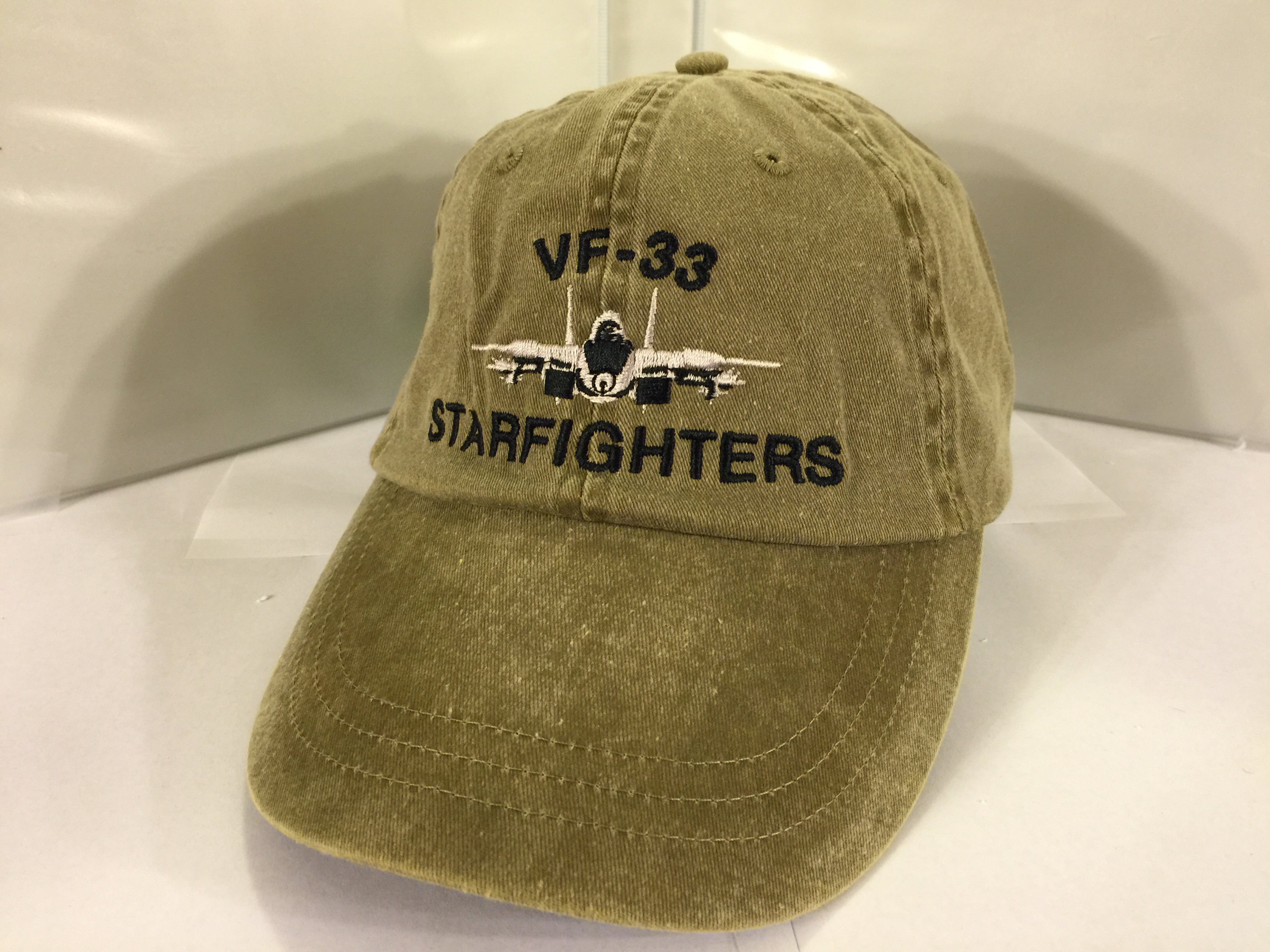 VF-33/F-14 Ballcap (Khaki/Dir. Emb.)