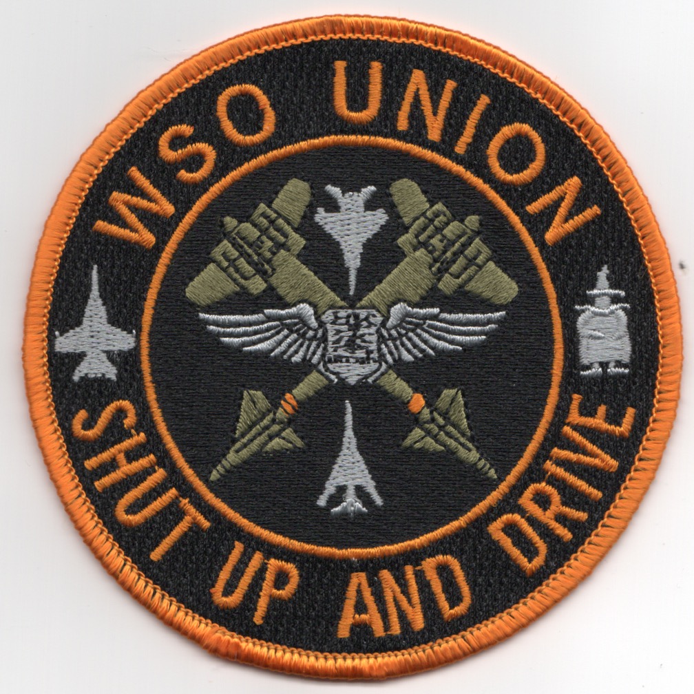 Weapons Systems Officer (WSO) UNION Patch (No V)