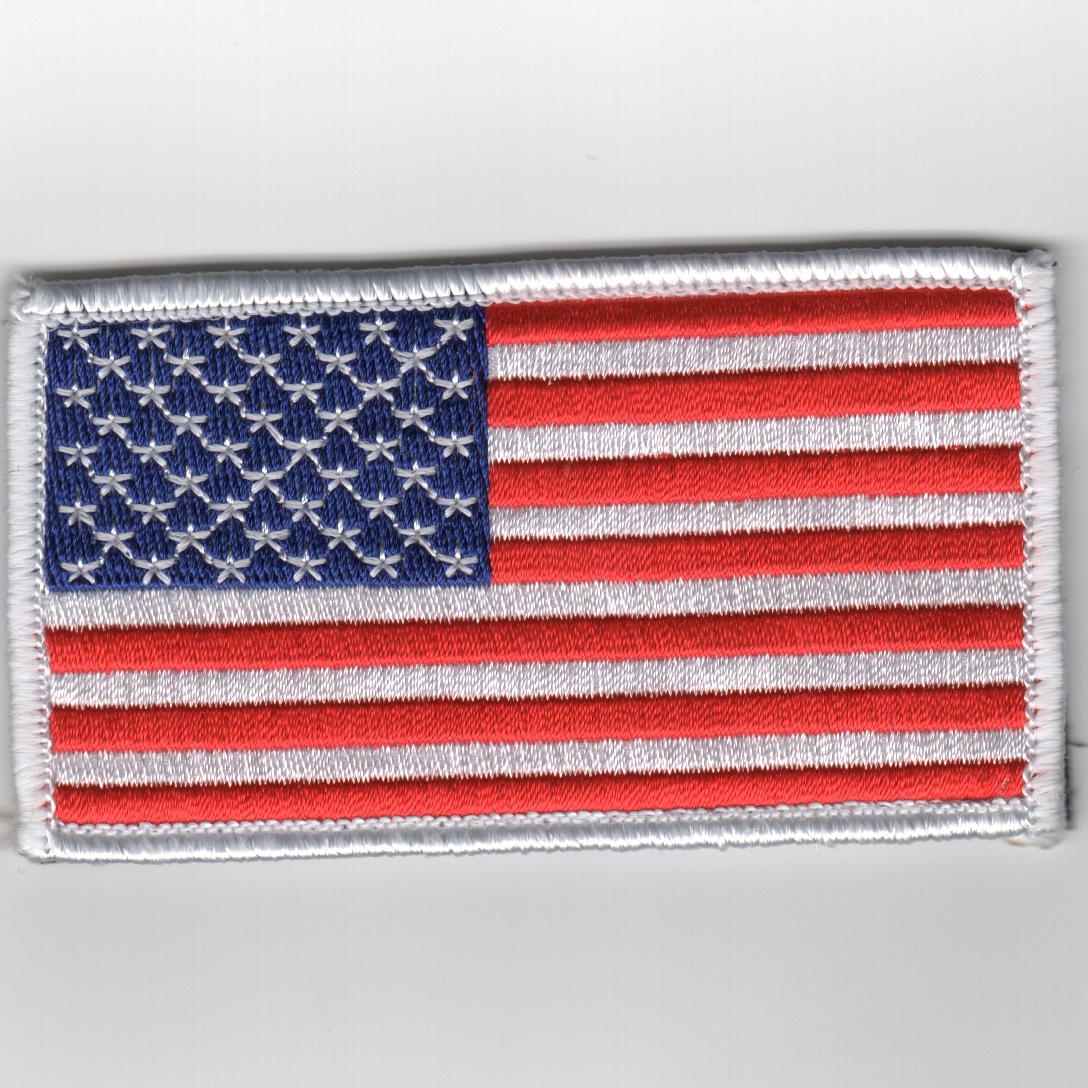American Flag (White Border/No Velcro)