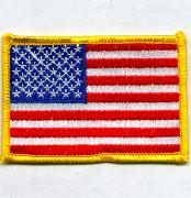 American Flag (Yellow/Large/No Velcro)