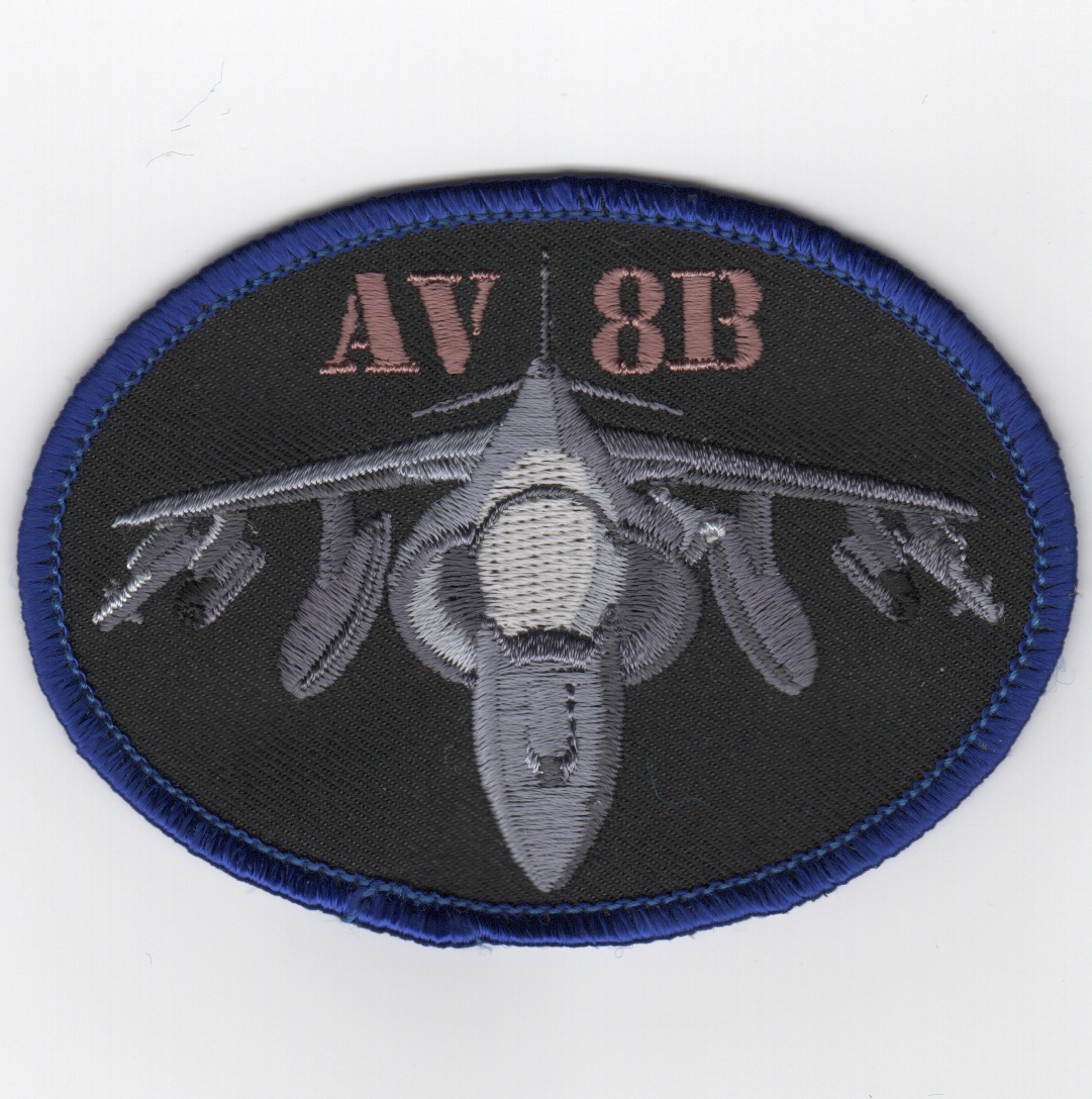 AV-8B Harrier Oval (Black)