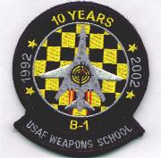 B-1B WIC 10th Anniversary Patch