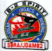 B-2 SBRA/JDAM 82 Patch (Red)