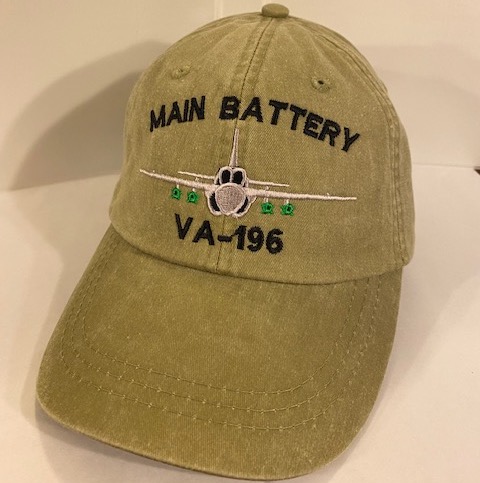 VA-196 Squadron Ballcap w/AC (Khaki/DE)