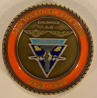 A-6E / VA-145 'SWORDSMEN' Coin (Back/Orange)
