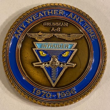 A-6E / VA-34 'BLUE BLASTERS' Coin (Back)