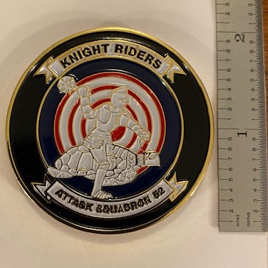 A-6E / VA-52 KNIGHT RIDERS 'WEIGHT' Coin (Front)