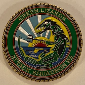 VA-95 'GREEN LIZARDS' Coin (Front)