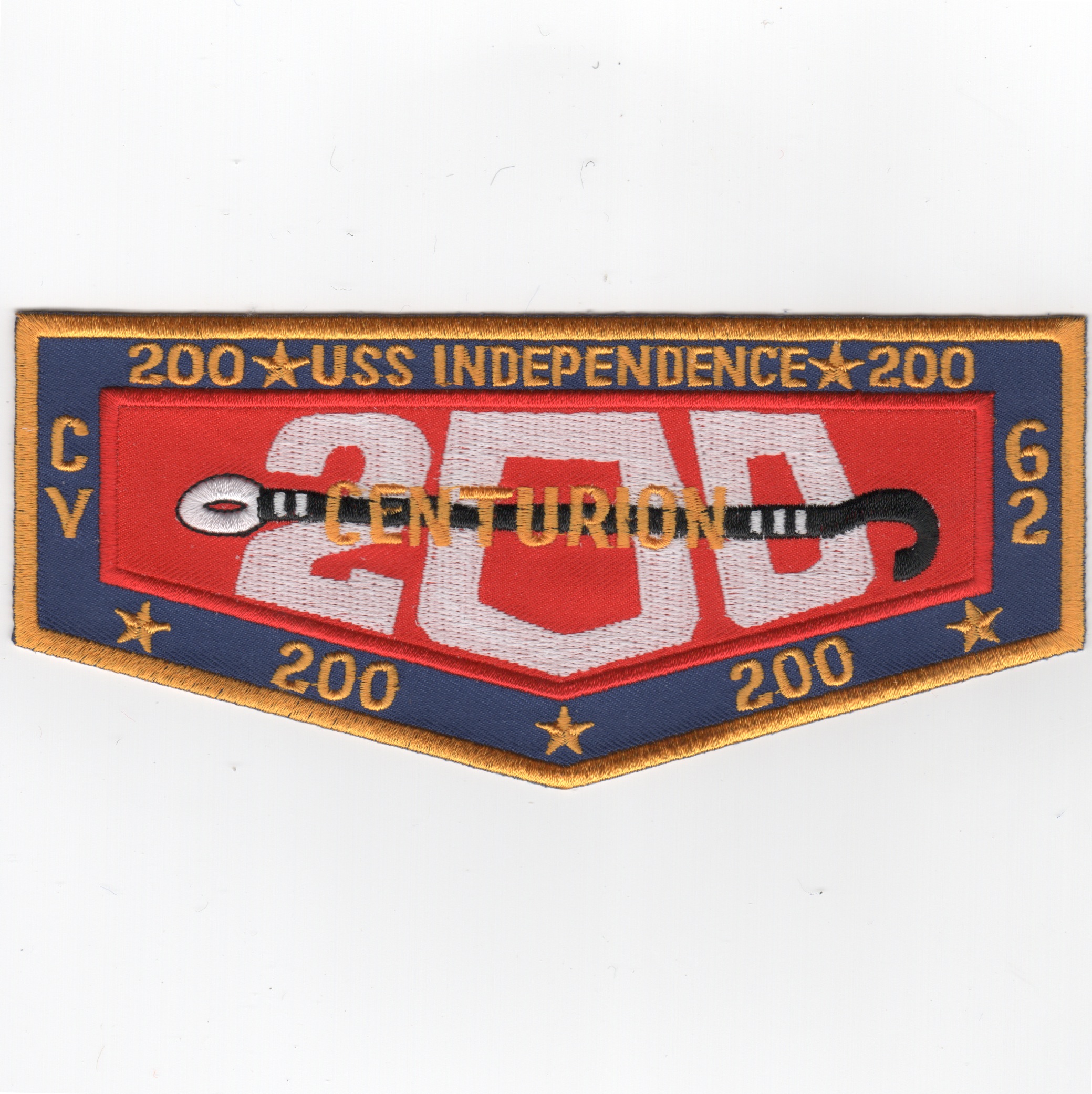 USS Independence (CV-62) 200 Traps Patch (FLAP)