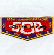 USS Independence (CV-62) 500 Traps Patch (FLAP)