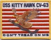 USS Kitty Hawk (CV-63) Don't Tread On Me Patch
